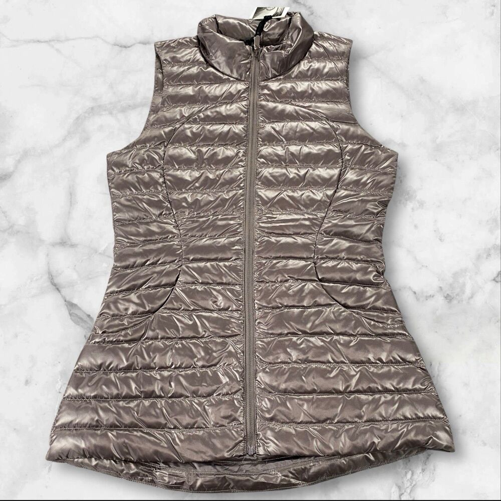 Lululemon Pack It Goose Down Vest Shine Lunar Rock Women's 2 NWT - Picture 3 of 16